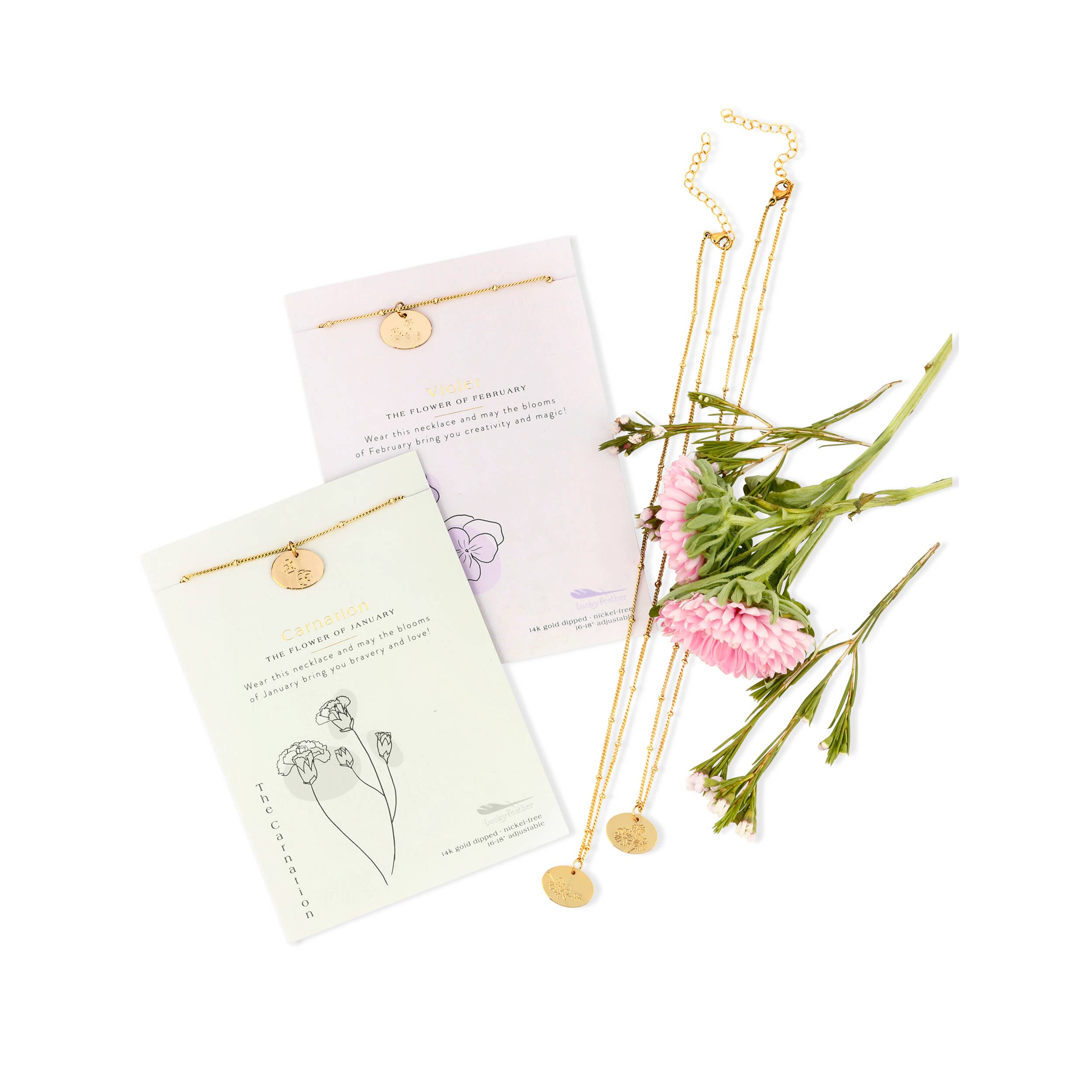 Birth Flower Necklace – Colores Coastal Woods Collection