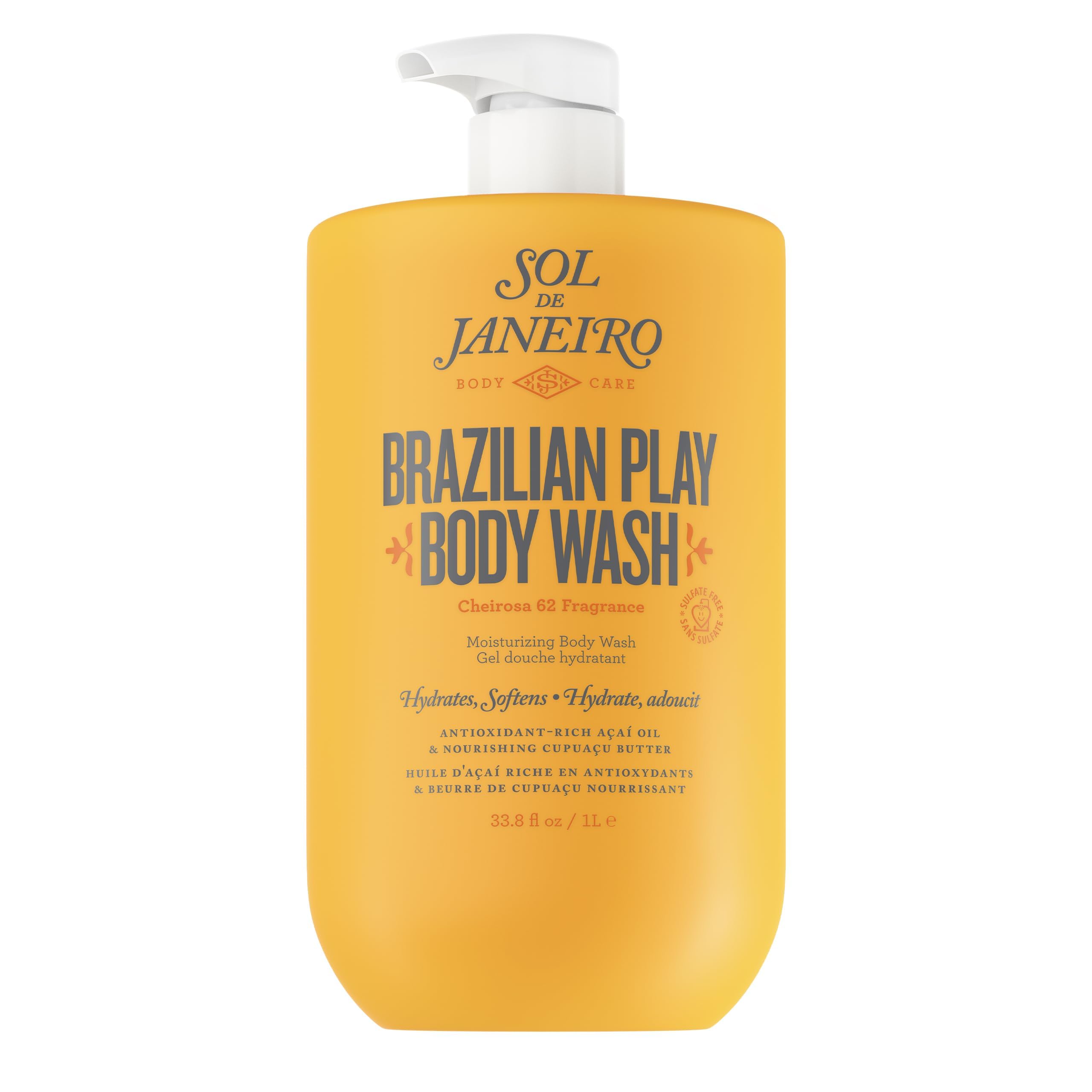 Sol de Janeiro Brazilian Play Body Wash | Moisturizing Shower Gel in Cheirosa 62 Scent