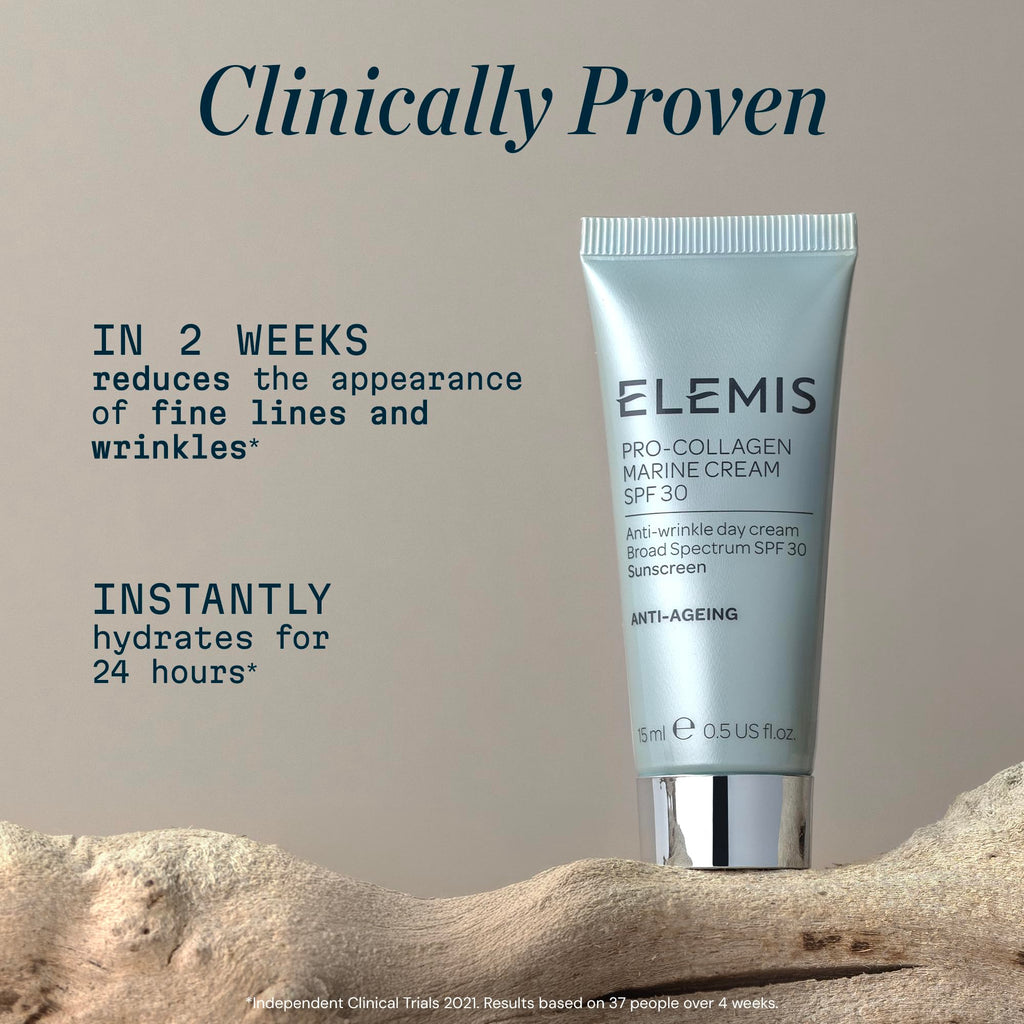 ELEMIS Pro-Collagen Marine Cream SPF 30, Lightweight Anti-Wrinkle Daily Facial Moisturizer