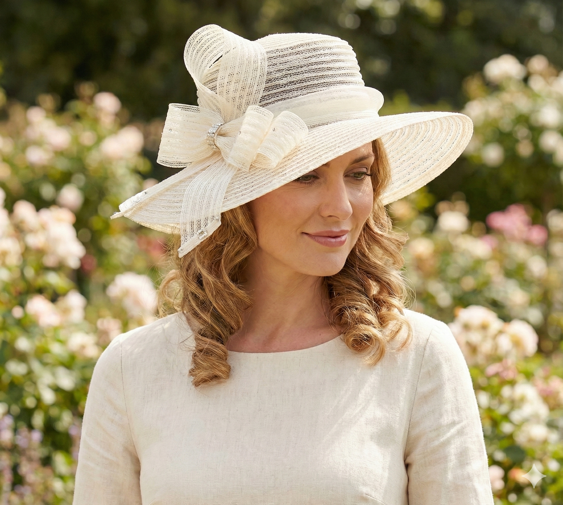 Derby Ready Wide-Brim Sinamay Occasion Hat Boutique Favorite