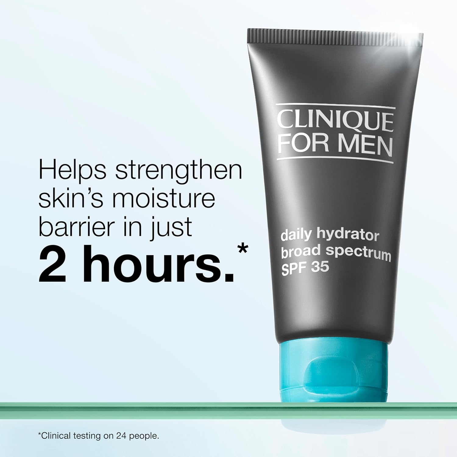 Clinique For Men Daily Hydrator Broad Spectrum SPF 35 Face Moisturizer | Oil Free Face Lotion With SPF | Hydrating + Protecting | Skin Care for Men, 2.5 Fl Oz - Colores Coastal Woods by Colores Enterprises