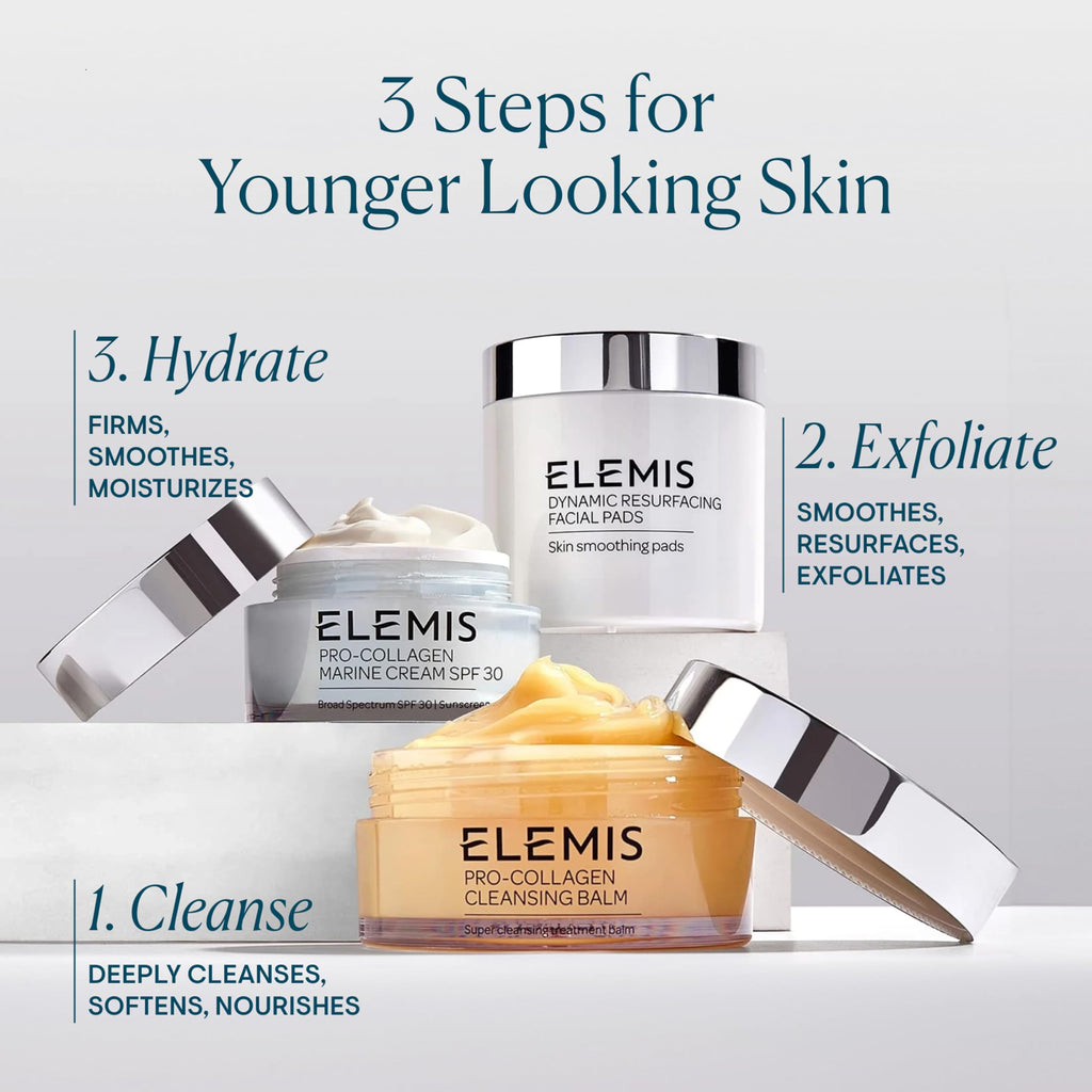 ELEMIS Pro - Collagen Cleansing Balm Makeup Remover, Hydrating Facial Cleanser, Oil Cleanser, Oil Makeup Remover, Deep Cleanse - Colores Coastal Woods by Colores Enterprises