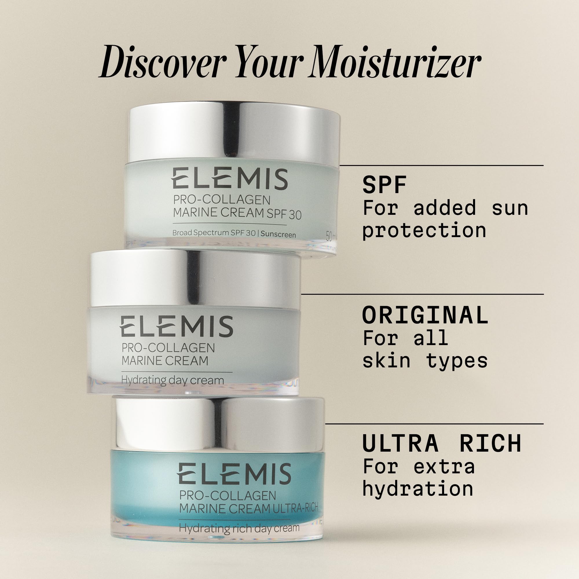ELEMIS Pro - Collagen Marine Cream SPF 30, Lightweight Anti - Wrinkle Daily Facial Moisturizer - Colores Coastal Woods by Colores Enterprises
