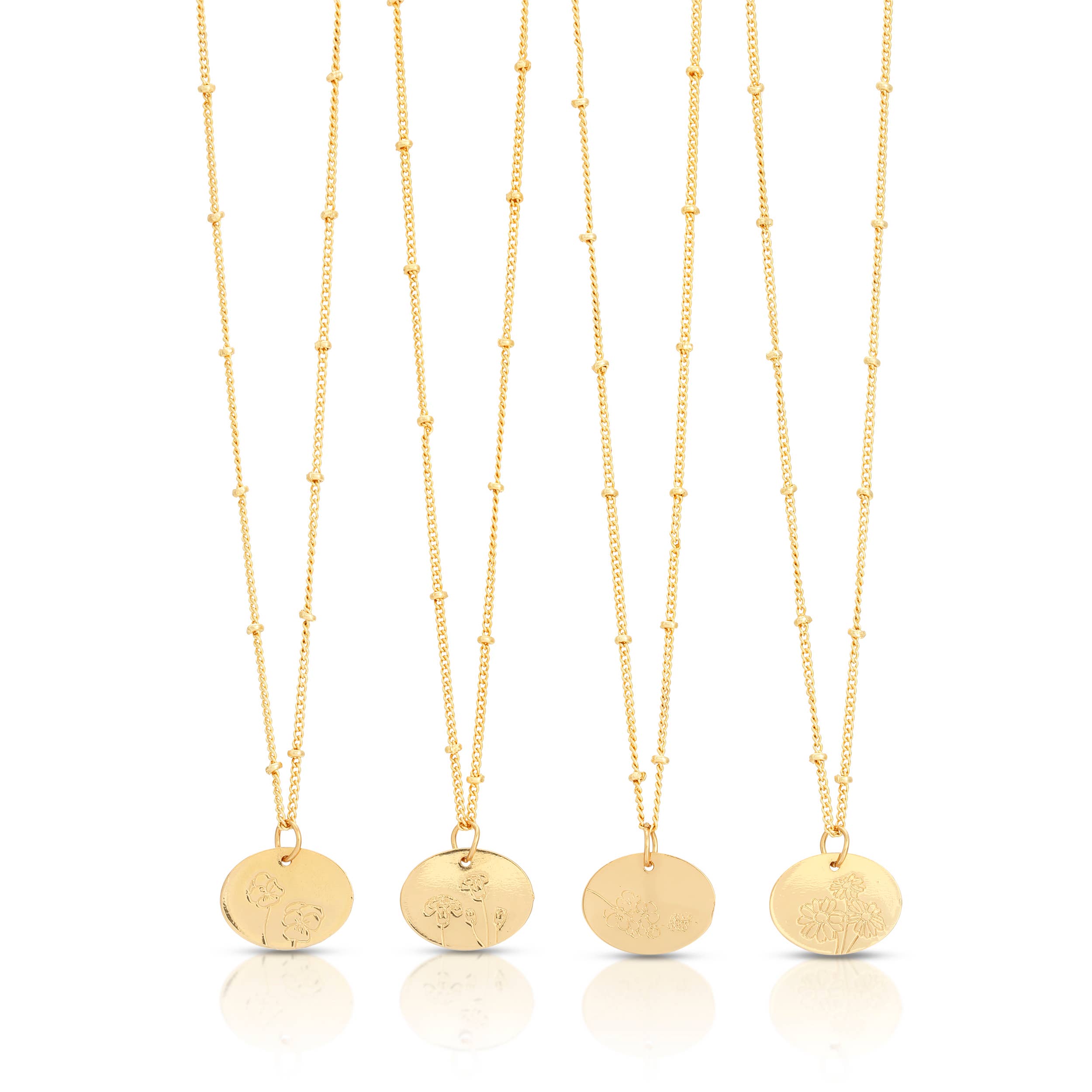 Birth Flower Necklace – Colores Coastal Woods Collection
