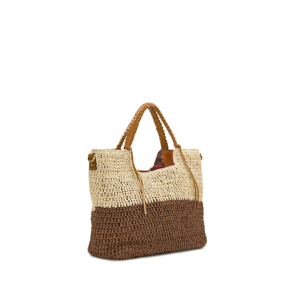 Gabriella Tote with Scarf - Specialty Woven - Colores Coastal Woods by Colores Enterprises