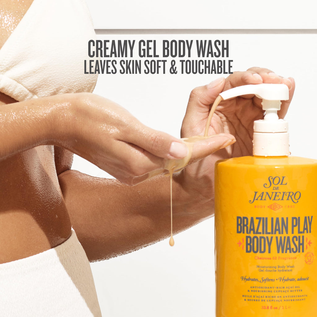 Sol de Janeiro Brazilian Play Body Wash | Moisturizing Shower Gel in Cheirosa 62 Scent - Colores Coastal Woods by Colores Enterprises