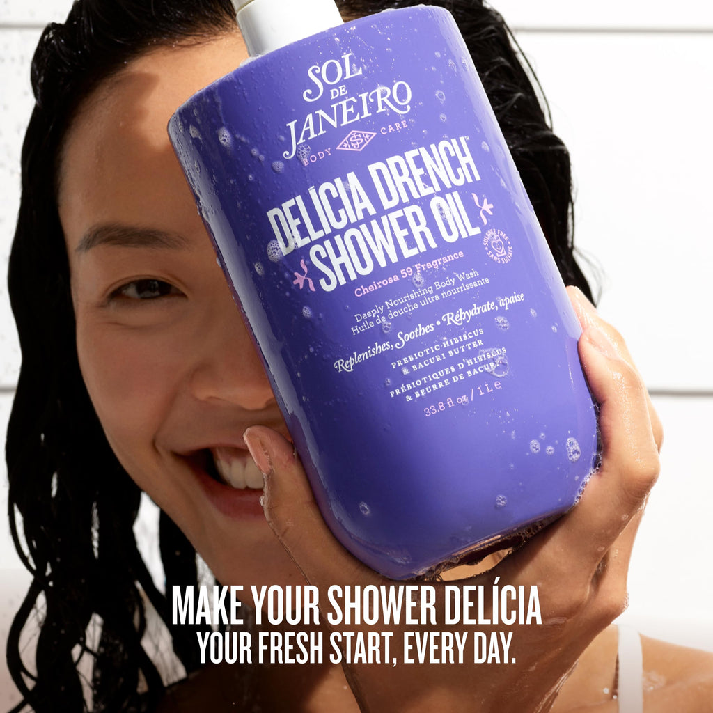 Sol de Janeiro Delicia Drench Shower Oil | Deeply Nourishing Body Wash - Colores Coastal Woods by Colores Enterprises
