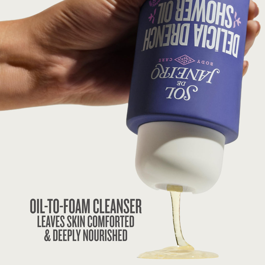Sol de Janeiro Delicia Drench Shower Oil | Deeply Nourishing Body Wash - Colores Coastal Woods by Colores Enterprises