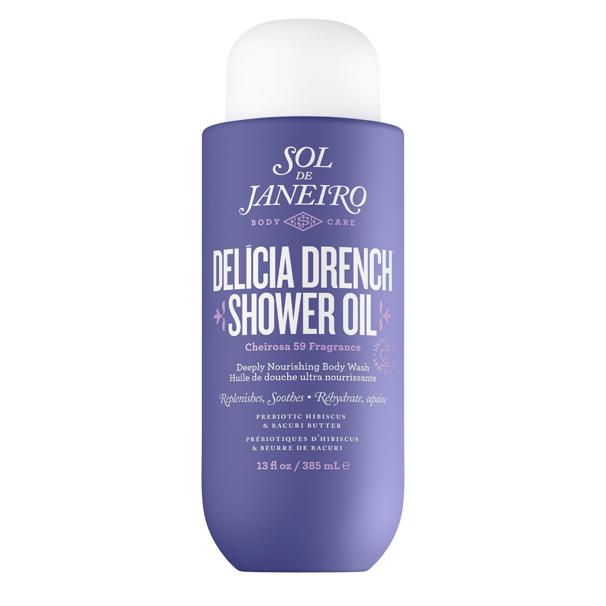 Sol de Janeiro Delicia Drench Shower Oil | Deeply Nourishing Body Wash - Colores Coastal Woods by Colores Enterprises