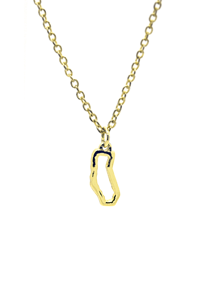 State Necklace - Gold - CALIFORNIA - Colores Coastal Woods by Colores Enterprises