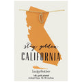 State Necklace - Gold - CALIFORNIA - Colores Coastal Woods by Colores Enterprises