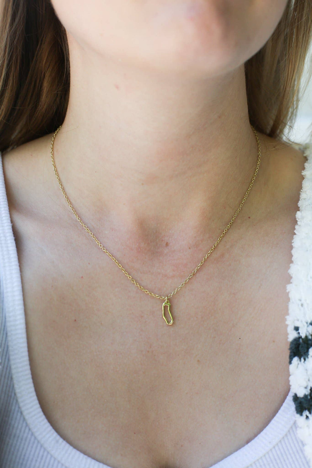 State Necklace - Gold - CALIFORNIA - Colores Coastal Woods by Colores Enterprises