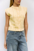 The Linda Vest | Pointelle Sweater Vest - Colores Coastal Woods by Colores Enterprises